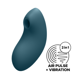 Вакуумний стимулятор клітора з вібрацією, Vulva Lover 2 колір: синій Satisfyer (Німеччина)