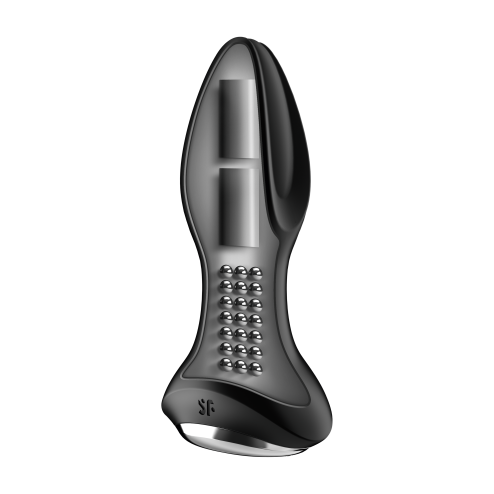 Анальний смарт вібратор Plug 2+  вібрація + імітація римінгу  колір: чорний Satisfyer (Німеччина)