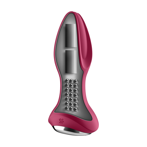 Анальний смарт вібратор Rotator Plug 2+  вібрація + імітація римінгу  колір: червоний Satisfyer (Німеччина)