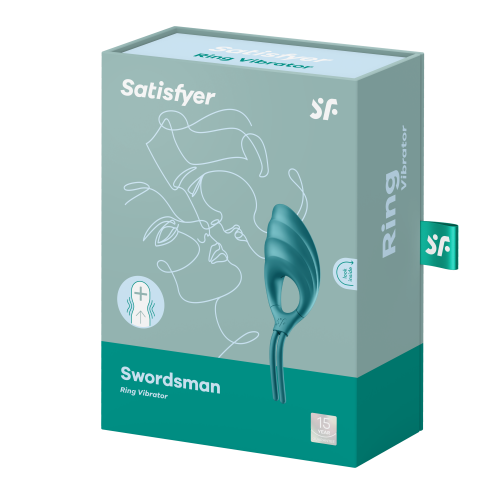 Ерекційне віброкільце-лассо Swordsman колір: зелений Satisfyer (Німеччина)