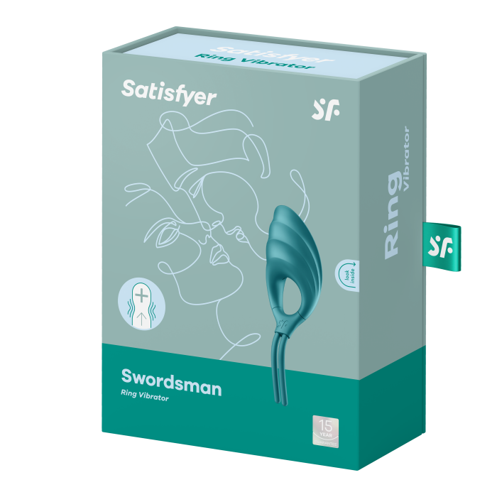 Ерекційне віброкільце-лассо Swordsman колір: зелений Satisfyer (Німеччина)