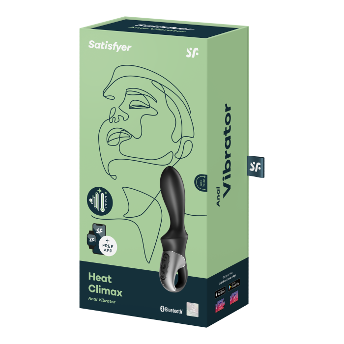 Анальний смарт вібратор з підігрівом Heat Climax колір: чорний Satisfyer (Німеччина)