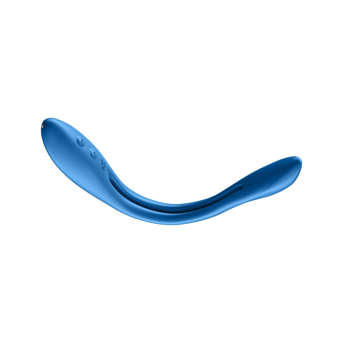 Універсальний гнучкий вібратор для пар Elastic Game колір: темно-синій Satisfyer (Німеччина)