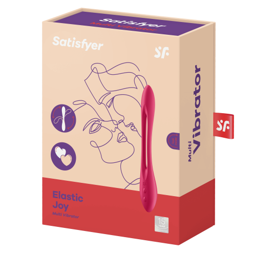 Універсальний гнучкий вібратор для пар Elastic Joy колір: рожевий Satisfyer (Німеччина)