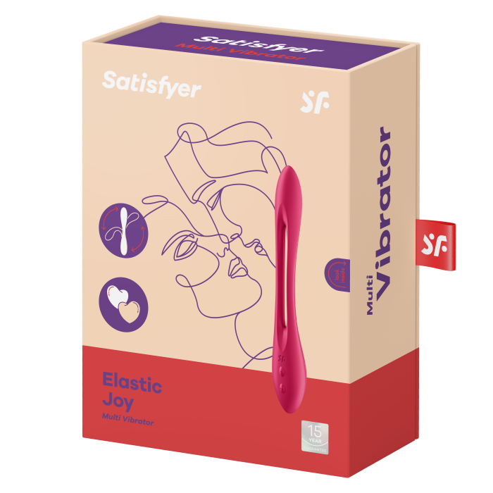 Універсальний гнучкий вібратор для пар Elastic Joy колір: рожевий Satisfyer (Німеччина)