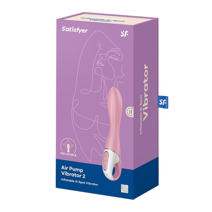 Вібратор для точки G Air Pump Vibrator 2 колір: рожевий Satisfyer (Німеччина)
