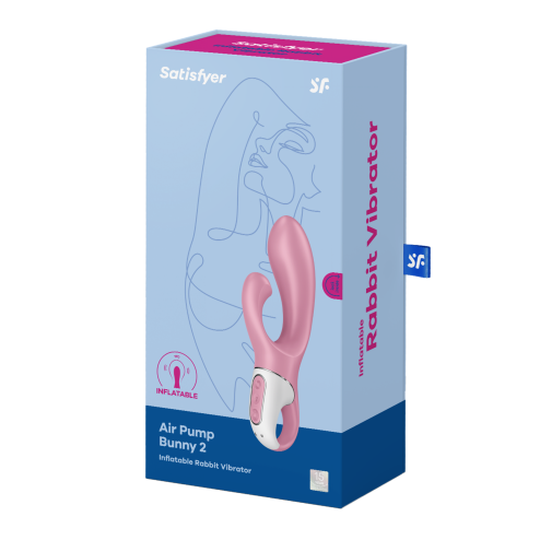 Вібратор-кролик Air Pump Bunny 2 колір: рожевий Satisfyer (Німеччина)