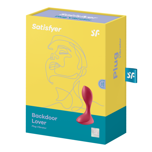 Анальна пробка з вібрацією Backdoor Lover колір: червоний Satisfyer (Німеччина)