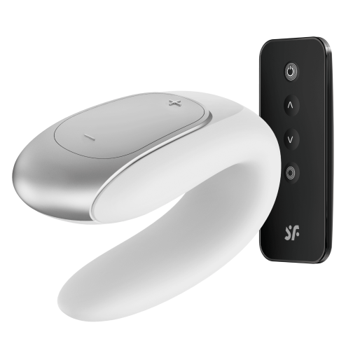 Смарт вібратор для пар Double Fun колір: білий Satisfyer (Німеччина)