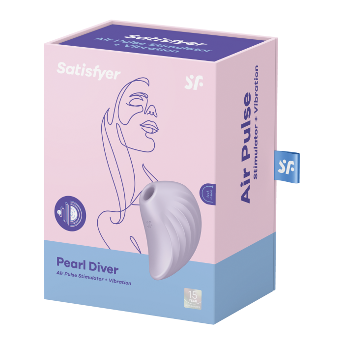 Вакуумний стимулятор клітора  Pearl Diver колір: фіолетовий Satisfyer (Німеччина)