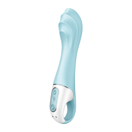 Смарт вібратор надувний Air Pump Vibrator 5 колір: блакитний Satisfyer (Німеччина)