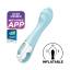 Смарт вібратор надувний Air Pump Vibrator 5 колір: блакитний Satisfyer (Німеччина)