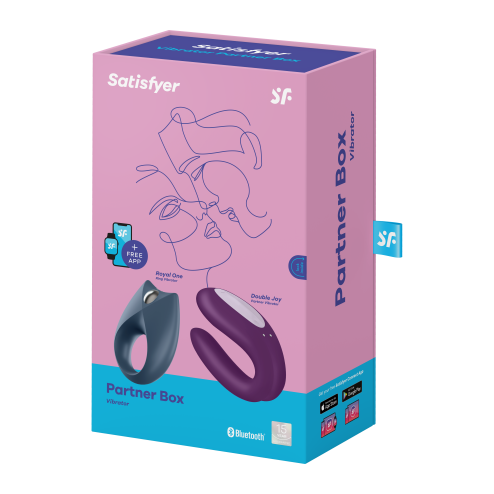 Набір Partner Box 2 (смарт вібратор для пар + смарт віброкільце) Satisfyer (Німеччина)