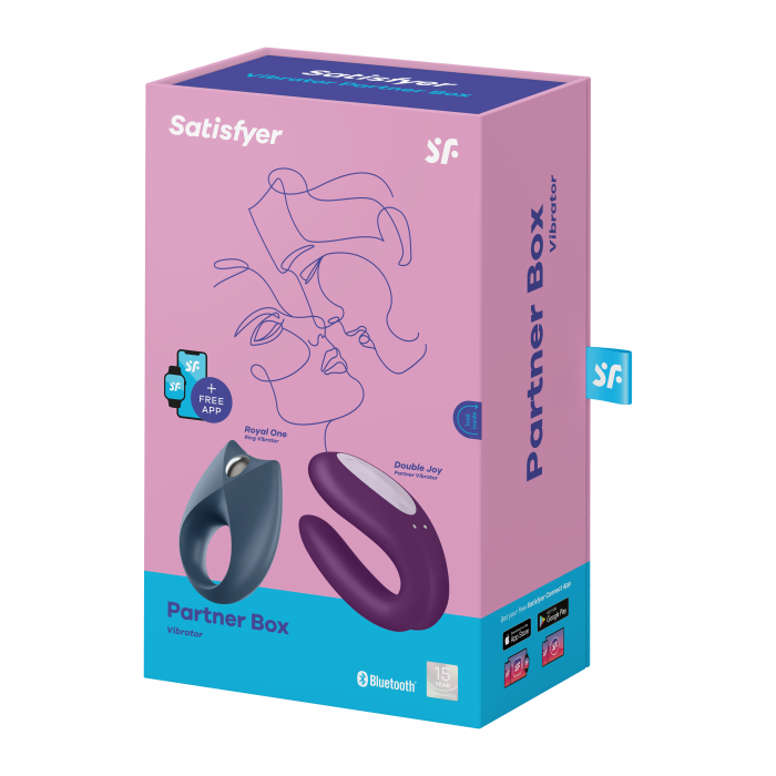 Набір Partner Box 2 (смарт вібратор для пар + смарт віброкільце) Satisfyer (Німеччина)