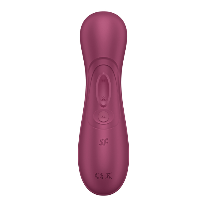 Вакуумний стимулятор клітора з вібрацією та Liquid Air Pro 2 Generation 3  колір: бордовий Satisfyer (Німеччина)