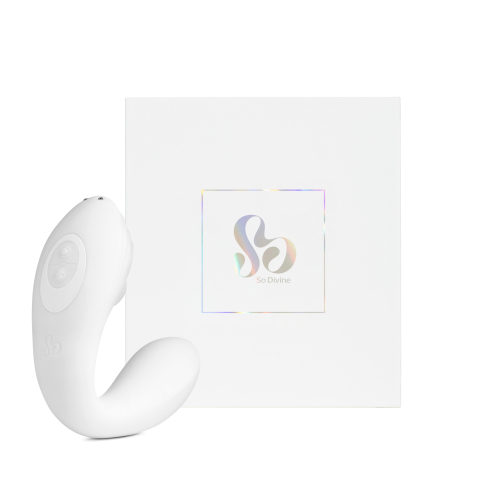 Вакуумний вібратор  Pearl Vibe 2 в 1, колір: білий So Divine (Велика Британія)
