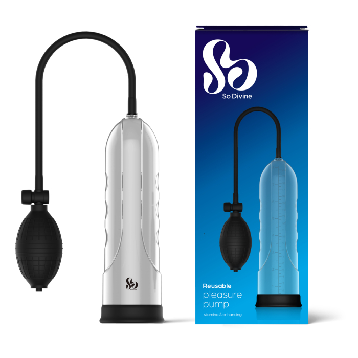 Вакуумна помпа для пеніса Pleasure Penis Pump, колір: чорний So Divine (Велика Британія) Вакуумна помпа для пеніса Pleasure Penis Pump, колір: чорний So Divine (Велика Британія)