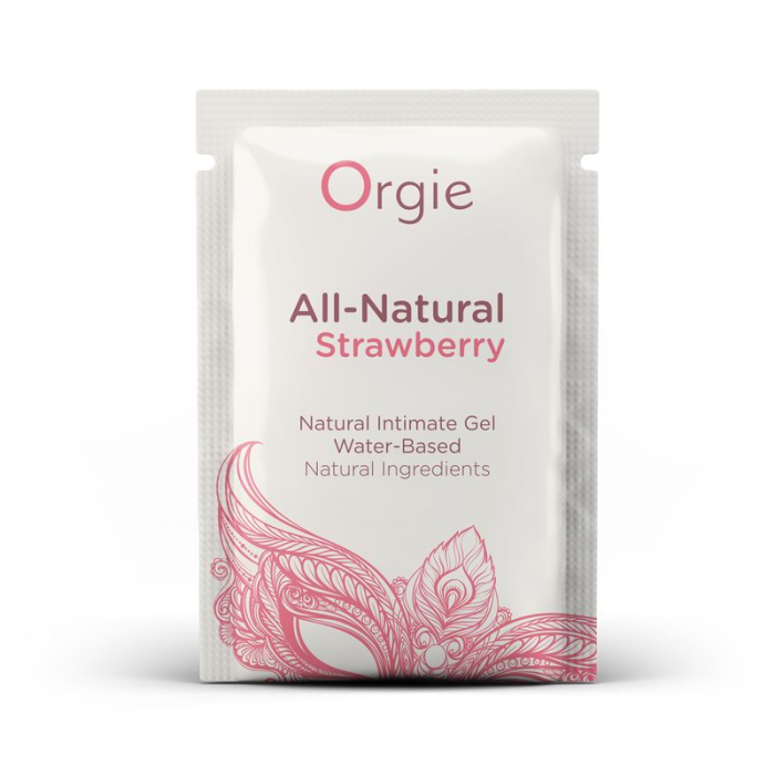 САШЕТ Лубрикант на водній основі зі смаком полуниці All Natural Strawberry, 2 мл Orgie (Бразилія-Португалія)