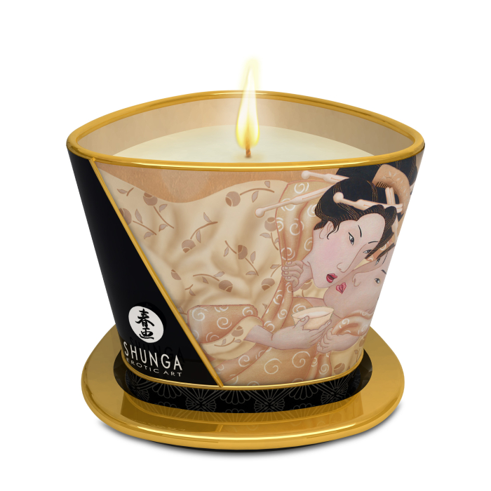 Масажна свічка Vanilla Fetish аромат: ваніль, 170 мл.  SHUNGA (Канада)