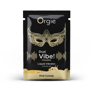 САШЕТ Рідкий вібратор DUAL VIBE коктейль Піна Колада, 1 мл Orgie (Бразилія-Португалія)