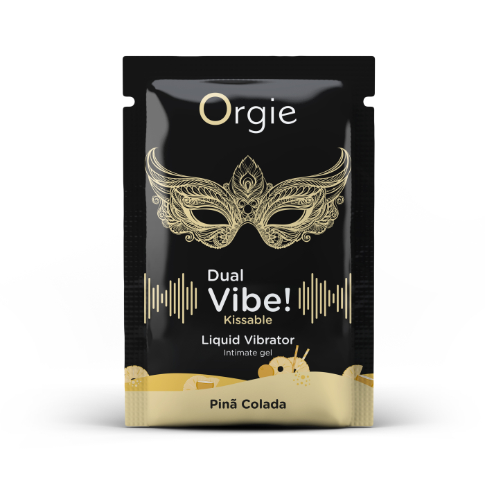 САШЕТ Рідкий вібратор DUAL VIBE коктейль Піна Колада, 1 мл Orgie (Бразилія-Португалія)