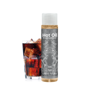 Зігріваюча їстівна масажна олія  смак: кола  HOT OIL, 100 мл Nuei (Іспанія)