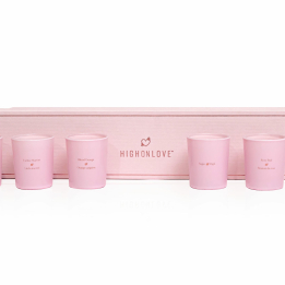 Набір масажних свічок 5 ароматів-афродизіаків Mini Massage Candles Collection, 5 х 35 г HighOnLove (Канада)
