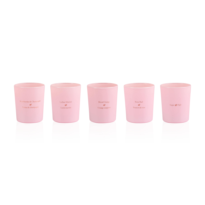 Набір масажних свічок 5 ароматів-афродизіаків Mini Massage Candles Collection, 5 х 35 г HighOnLove (Канада)