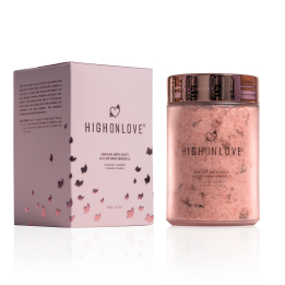 Рожева сіль для ванни з олією насіння канабісу Sensual Bath Salt, 500 г HighOnLove (Канада)