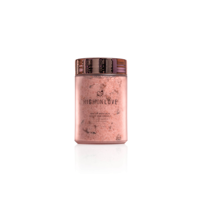 Рожева сіль для ванни з олією насіння канабісу Sensual Bath Salt, 500 г HighOnLove (Канада)