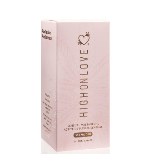 Масажна олія з CBD Sensual Massage Oil Sugar High, 100 мл  HighOnLove (Канада)