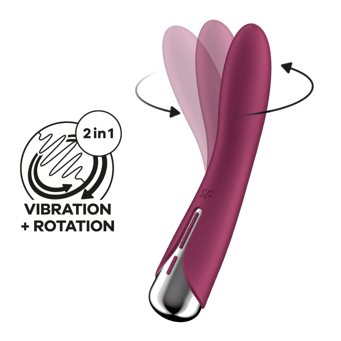 Вібратор з ротацією Spinning Vibe 1 колір: бордовий Satisfyer (Німеччина) Вібратор з ротацією Spinning Vibe 1 колір: бордовий Satisfyer (Німеччина)