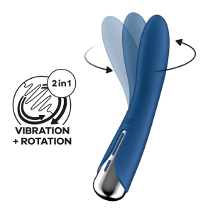 Вібратор з ротацією Spinning Vibe 1 колір: синій Satisfyer (Німеччина)