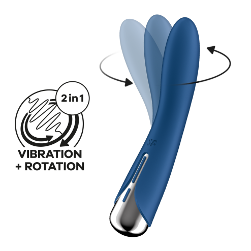 Вібратор з ротацією Spinning Vibe 1 колір: синій Satisfyer (Німеччина)