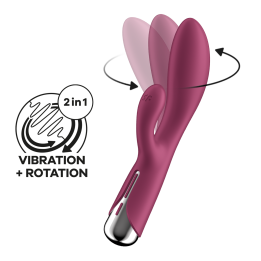 Вібратор-кролик з ротацією Spinning Rabbit 1 колір: бордовий Satisfyer (Німеччина)