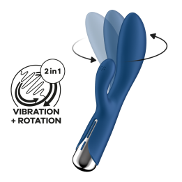 Вібратор-кролик з ротацією Spinning Rabbit 1 колір: синій Satisfyer (Німеччина)
