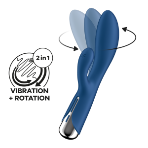 Вібратор-кролик з ротацією Spinning Rabbit 1 колір: синій Satisfyer (Німеччина)
