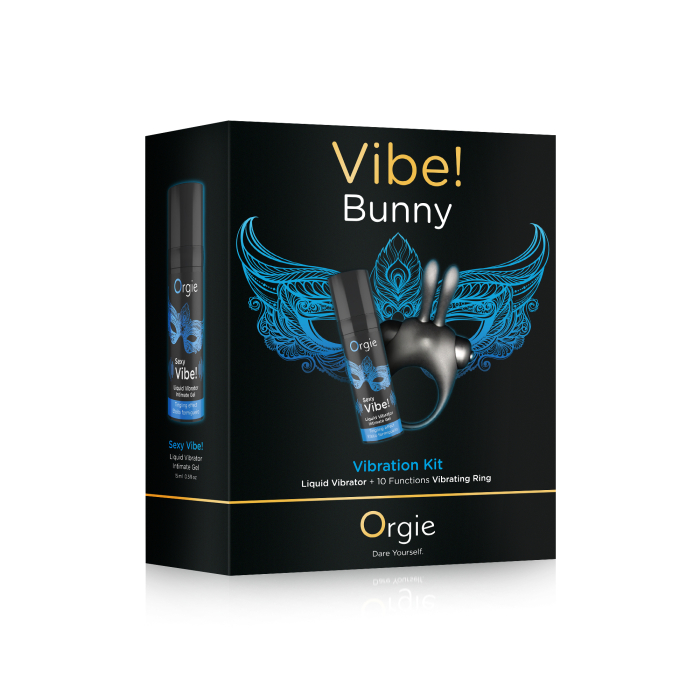 Набір VIBE! BUNNY ерекційне віброкільце + рідкий вібратор Orgie (Бразилія-Португалія)