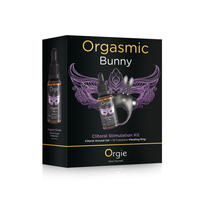 Набір ORGASMIC BUNNY ерекційне віброкільце + краплі для клітора Orgie (Бразилія-Португалія) Набір ORGASMIC BUNNY ерекційне віброкільце + краплі для клітора Orgie (Бразилія-Португалія)