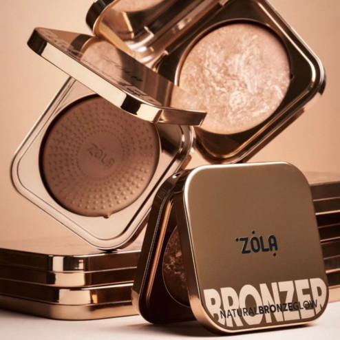 Бронзер для обличчя ZOLA Natural Bronze Glow 8,5g у відтінку: 03 Nude Bronze