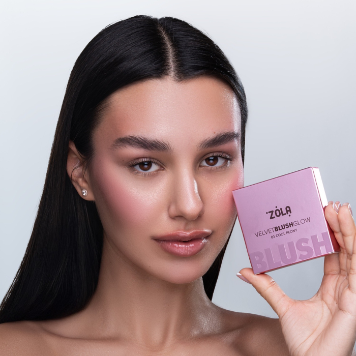 Рум’яна ZOLA Velvet Blush Glow 03 Cool Peony