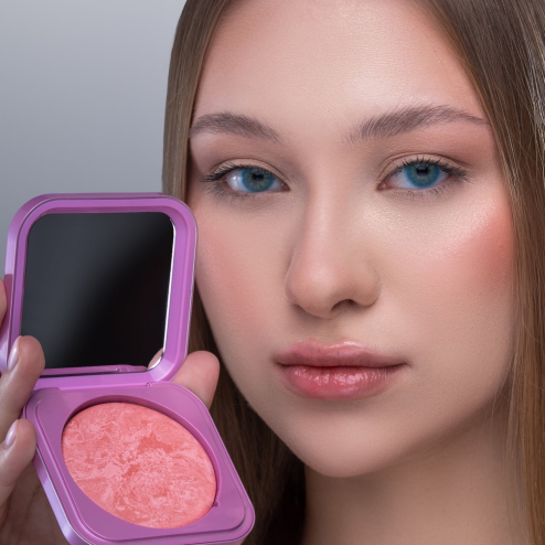 Румяна для обличчя ZOLA Velvet Blush Glow у відтінку: 01 Dream Coral