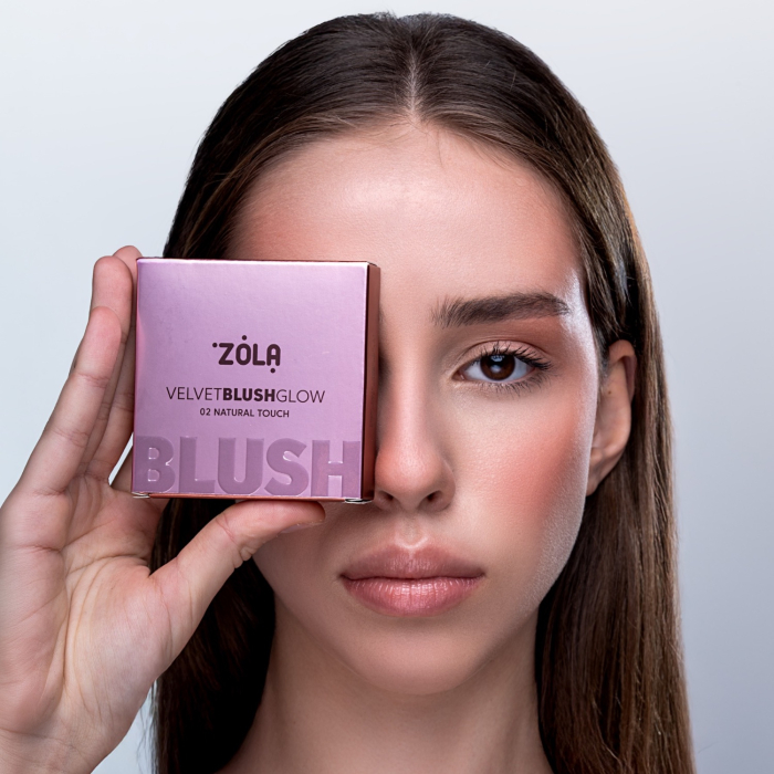 Румяна ZOLA Velvet Blush Glow 02 Natural Touch