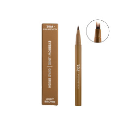 Лайнер для бровей с квадро-кистью ZOLA x Makarevich Eyebrow Liner with Quad Brush, 5,5 мл в оттенке: Light Brown
