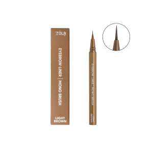 Лайнер для брів c моно-пензлем ZOLA Eyebrow Liner with mono brush 55ml у кольорі: Light Brown