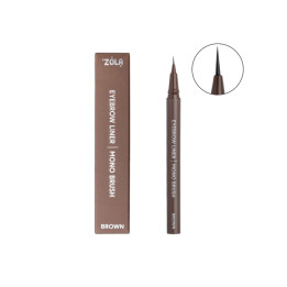Лайнер для бровей с моно-кистью ZOLA Eyebrow Liner with mono brush, 5,5 мл в цвете: Brown