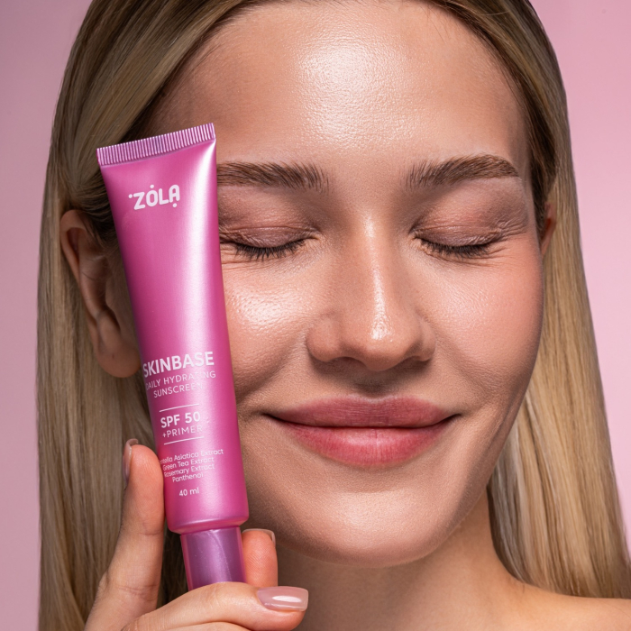 Щоденний зволожувальний сонцезахисний крем ZOLA SPF 50 Skinbase 40 мл