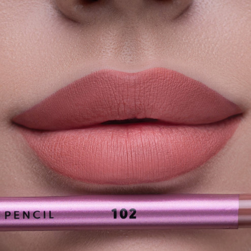 Гелевый карандаш для губ ZOLA Gel Lip Pencil в оттенке: 102 Nude Blush